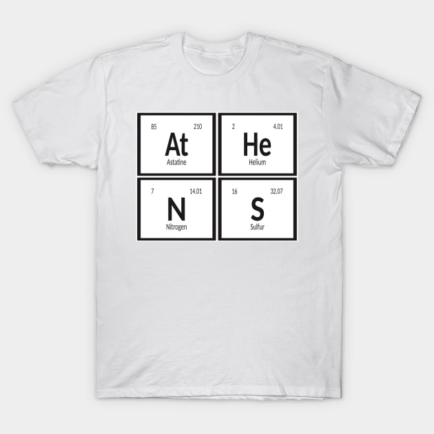 Athens City Elements T-Shirt by Maozva-DSGN